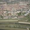 Photos aériennes de "siècle," - Photo réf. N009392 - Les fortications de la cit et la Cathdrale Saint-Etienne datant du XIII sicle.