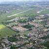 Photos aériennes de "Plan" - Photo réf. N009578 - L'aroport de Nancy-Essey et au premier plan la caserne militaire