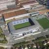 Photos aériennes de "Doubs" - Photo réf. N020068 - Le stade Auguste-Bonal est le stade du Football Club de Sochaux-Montbliard (Doubs).