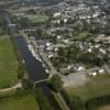 Photos aériennes de "riviere" - Photo réf. N025715 - Le trac du Canal de Nantes  Brest emprunte ici le trac de la rivire L'Isac.
