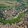 Photos aériennes de Carcassonne (11000) | Aude, Languedoc-Roussillon, France - Photo réf. N028766 - Une ville entoure par des fortifications du Moyen-ge et classe au Patrimoine Mondial de l'UNESCO.