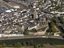 Photos aériennes de "romane" - Photo réf. T035882 - L'abbaye Saint-Sauveur de Redon (Ile-et-Vilaine) date du 11 sicle, sa tour romane du 12 sicle et sa tour gothique du 14 sicle