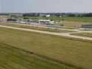 Photos aériennes de "aeroport" - Photo réf. T037831 - L'Aroport de Rouen-Valle de Seine pendant les championnats du monde d'hlicoptre.