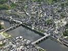 Photos aériennes de "siècle," - Photo réf. T038657 - Le Pont Vieux a t construit au milieu du XIIme sicle avec l'argent des moines de l'abbaye de Terrasson.