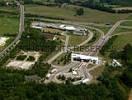 Photos aériennes de "gare" - Photo réf. T040810 - La gare de page de l'autoroute A39  Beaurepaire-en-Bresse (Sane-et-Loire).