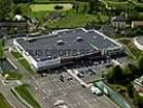 Photos aériennes de "centre" - Photo réf. T046662 - Le centre commercial Super U du Bourgneuf-la-Fort (Mayenne).