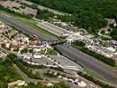 Photos aériennes de "Bourgogne" - Photo réf. T051054 - L'aire d'autoroute de Merceuil en Bourgogne (Cte-d'Or).