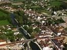 Photos aériennes de "centre" - Photo réf. T053568 - On retrouve le canal du Centre au coeur du village.