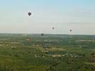 Photos aériennes de "montgolfière" - Photo réf. T055214 - Des montgolfires aux alentours du Chteau de Chenonceau en Indre-et-Loire.