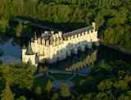Photos aériennes de "Fleuve" - Photo réf. T055215 - Le Chteau de Chenonceau fait partie du Val de Loire class au Patrimoine Mondial de l'UNESCO.