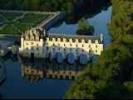 Photos aériennes de "Fleuve" - Photo réf. T055224 - Le Chteau de Chenonceau fait partie du Val de Loire class au Patrimoine Mondial de l'UNESCO.