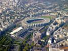 Photos aériennes de "parc" - Photo réf. T082355 - Le Parc des Princes, le stade de football du Paris-Saint-Germain.