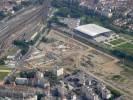 Photos aériennes de "centre" - Photo réf. T063761 - L'tat d'avancement du chantier du Centre Pompidou de Metz le 28/08/2007