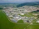 Photos aériennes de "zone" - Photo réf. T068546 - La zone industrielle et commerciale de Pontarlier (Doubs).