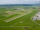 Photos aériennes de "aerodrome" - Photo réf. T068595 - L'arodrome de Pontarlier est situ en bordure de la ville.