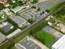 Photos aériennes de "train" - Photo réf. T069510 - Un RER  Cognires dans les Yvelines.