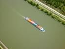 Photos aériennes de "Fleuve" - Photo réf. T069727 - Une Pniche sur Le Rhne