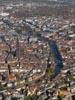 Photos aériennes de "Rhin" - Photo réf. T069744 - L'imposante cathdrale Notre-Dame de Strasbourg (Bas-Rhin) est le monument principal du classement de la Grande Ile de Strasbourg au Patrimoine Mondial de l'UNESCO.