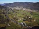 Photos aériennes de "moselle" - Photo réf. T071004 - Quelques jours avant l'inauguration d'une nouvelle route  Rupt-sur-Moselle (Vosges).
