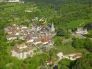 Photos aériennes de "châteaux" - Photo réf. T075965 - Le Bourg de Gy et son chteau. (Haute-Sane)