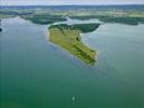 Photos aériennes de "lacs" - Photo réf. T078234 - L'le du Bois Grard au beau milieu du lac de Madine dans la Meuse.