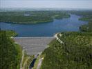 Photos aériennes de "percée" - Photo réf. T082753 - Le lac de Pierre Perce en Meurthe-et-Moselle est le plus grand lac artificiel de Lorraine, il permet de rguler le dbit de la Moselle.