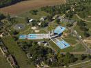 Photos aériennes de "centre" - Photo réf. T084555 - Un centre de traitement des eaux hors du commun  Morsang-sur-Seine (Essonne).