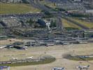 Photos aériennes de "aerodrome" - Photo réf. T084583 - Une vue gnrale des parking avion de l'aroport d'Orly.