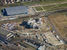 Photos aériennes de "centre" - Photo réf. U089116 - L'tat d'avancement du chantier du Centre Pompidou de Metz le 18/03/2009