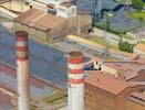 Photos aériennes de "moselle" - Photo réf. U090693 - Les chemines de l'usine sidrurgique de Rombas (Moselle).