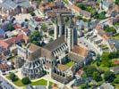 Photos aériennes de "Notre-Dame" - Photo réf. U090841 - La construction de la cathdrale Notre-Dame de Noyon (Oise) dbuta en 1145 et s'tala sur presque 100 annes.