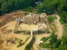 Photos aériennes de "Chateau" - Photo réf. U091609 - Le chantier mdival du chteau de Gudelon  Treigny (Yonne) a dbut en 1998.