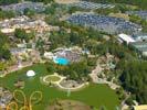 Photos aériennes de "Grand" - Photo réf. U100185 - Le Parc Astrix est un parc d'attractions diverses dont plusieurs grand huit.