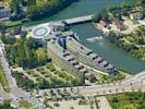 Photos aériennes de Strasbourg (67000) - Le Palais des Droits de l'Homme | Bas-Rhin, Alsace, France - Photo réf. U100252 -  Ce btiment, ralis par l'architecte britannique Richard Rogers, a t inaugur en 1995 pour abriter la Cour europenne des Droits de l'Homme.