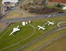 Photos aériennes de "aerodrome" - Photo réf. U101332 - Ici sont prservs un Concorde, un Mercure, une Caravalle et deux Mirage III.