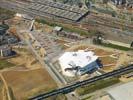 Photos aériennes de "centre" - Photo réf. U101995 - L'tat d'avancement du chantier du Centre Pompidou de Metz le 18/04/2010.