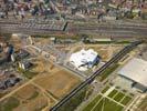Photos aériennes de "centre" - Photo réf. U101997 - L'tat d'avancement du chantier du Centre Pompidou de Metz le 18/04/2010.