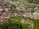 Photos aériennes de "UNESCO" - Photo réf. U108169 - Les chteaux de Bellinzona figurent depuis l'an 2000 sur la liste du patrimoine culturel mondial de l'UNESCO.