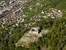 Photos aériennes de "chateaux" - Photo réf. U108173 - Les chteaux de Bellinzona figurent depuis l'an 2000 sur la liste du patrimoine culturel mondial de l'UNESCO.