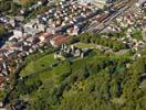 Photos aériennes de "UNESCO" - Photo réf. U108176 - Les chteaux de Bellinzona figurent depuis l'an 2000 sur la liste du patrimoine culturel mondial de l'UNESCO.