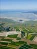 Photos aériennes de "baie" - Photo réf. U110006 - Vue du clbre Mont-Saint-Michel et de sa baie, et de l'lot Tombelaine, classs au Patrimoine Mondial de l'UNESCO.