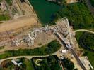 Photos aériennes de "parc" - Photo réf. U110218 - Pour la saison 2011, le grand-huit invers gant est  la une du parc Walygator.