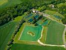 Photos aériennes de "pisciculture" - Photo réf. U110301 - L'Auberge de la Pche  la Truite et son domaine piscicole de loisirs.