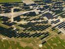 Photos aériennes de "puissante" - Photo réf. U112207 - Le chantier d'installation de la plus puissante centrale photovoltaique du monde sur l'ancienne base arienne 136 de Toul-Rosires par EDF Energies Nouvelles au 1er Aot 2011.