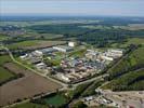 Photos aériennes de "zone" - Photo réf. U112408 - La zone industrielle d'Herrlisheim dans le Bas-Rhin