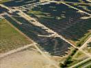 Photos aériennes de "energie" - Photo réf. U113128 - Le chantier d'installation de la plus puissante centrale photovoltaique du monde sur l'ancienne base arienne 136 de Toul-Rosires par EDF Energies Nouvelles au 29 Aot 2011.