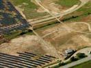 Photos aériennes de "136" - Photo réf. U113132 - Le chantier d'installation de la plus puissante centrale photovoltaique du monde sur l'ancienne base arienne 136 de Toul-Rosires par EDF Energies Nouvelles au 29 Aot 2011.