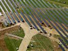 Photos aériennes de "base" - Photo réf. U113136 - Le chantier d'installation de la plus puissante centrale photovoltaique du monde sur l'ancienne base arienne 136 de Toul-Rosires par EDF Energies Nouvelles au 29 Aot 2011.