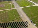 Photos aériennes de "EDF" - Photo réf. U113137 - Le chantier d'installation de la plus puissante centrale photovoltaique du monde sur l'ancienne base arienne 136 de Toul-Rosires par EDF Energies Nouvelles au 29 Aot 2011.
