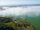 Photos aériennes de "base" - Photo réf. U113176 - Le Lac de Madine sous un manteau de brume matinale.